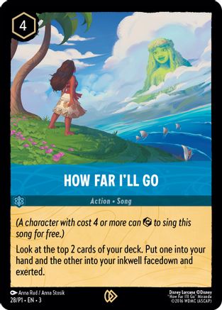 How Far I'll Go (28) - Disney Lorcana Promo Cards Cold Foil