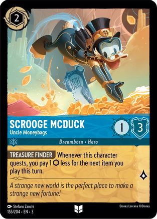 Scrooge McDuck - Uncle Moneybags (155/204) - Into the Inklands Cold Foil