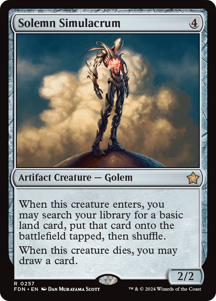 Solemn Simulacrum (FDN-257) - Foundations - Poke-Collect
