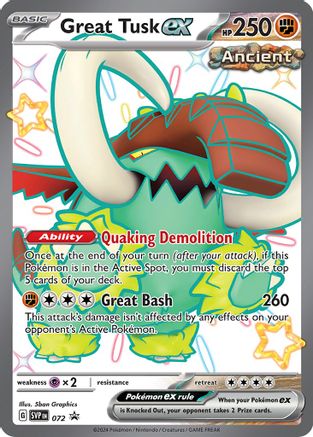 Great Tusk ex - 072 72 - SV Scarlet & Violet Promo Cards Holofoil - Poke-Collect