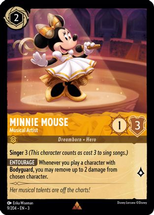 Minnie Mouse - Musical Artist (9/204) - Into the Inklands Cold Foil