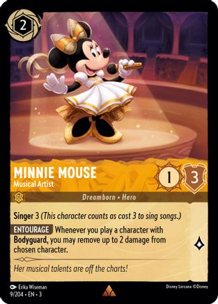Minnie Mouse - Musical Artist (9/204) - Into the Inklands Cold Foil - Poke-Collect