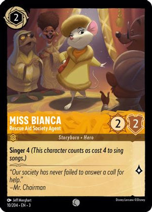 Miss Bianca - Rescue Aid Society Agent (10/204) - Into the Inklands Cold Foil