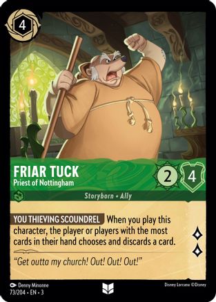 Friar Tuck - Priest of Nottingham (73/204) - Into the Inklands Cold Foil