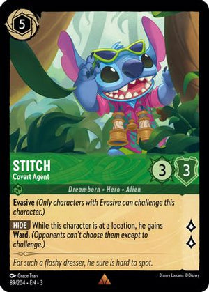 Stitch - Covert Agent (89/204) - Into the Inklands Cold Foil