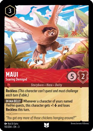 Maui - Soaring Demigod (113/204) - Into the Inklands Cold Foil