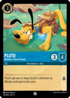 Pluto - Mickey's Clever Friend (152/204) - Into the Inklands Cold Foil