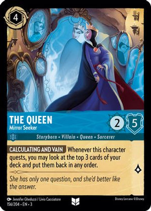 The Queen - Mirror Seeker (156/204) - Into the Inklands Cold Foil