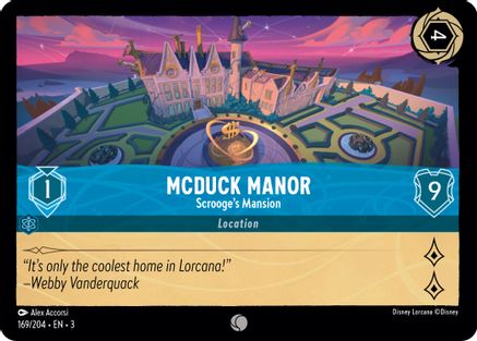 McDuck Manor - Scrooge's Mansion (169/204) - Into the Inklands Cold Foil - Poke-Collect