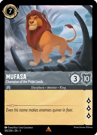 Mufasa - Champion of the Pride Lands (185/204) - Into the Inklands Cold Foil