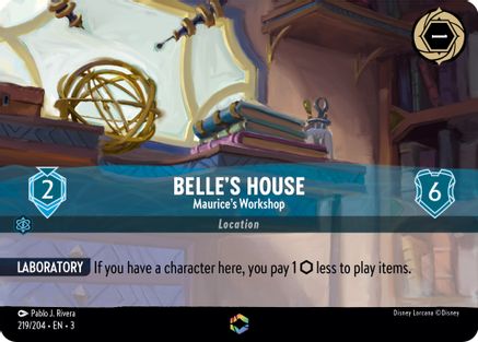 Belle's House - Maurice's Workshop (Enchanted) (219/204) - Into the Inklands Holofoil