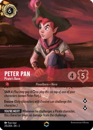 Peter Pan - Pirate's Bane (Enchanted) (215/204) - Into the Inklands Holofoil