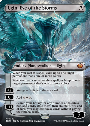 Ugin, Eye of the Storms // Ugin, Eye of the Storms (TDM-382) - Tarkir: Dragonstorm (Borderless) - Poke-Collect
