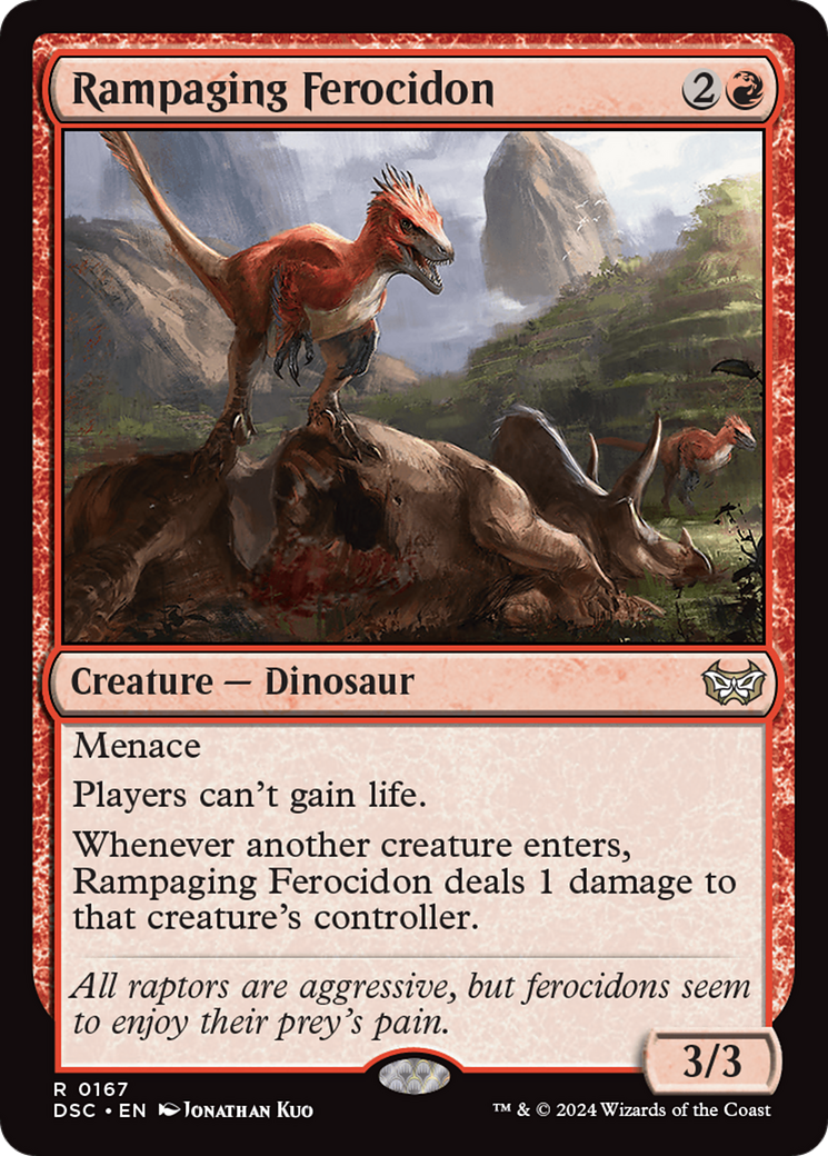Rampaging Ferocidon (DSC-167) - Duskmourn: House of Horror Commander - Poke-Collect