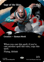 Sage of the Skies (TDM-328) - Tarkir: Dragonstorm: (Showcase) (Borderless) - Poke-Collect