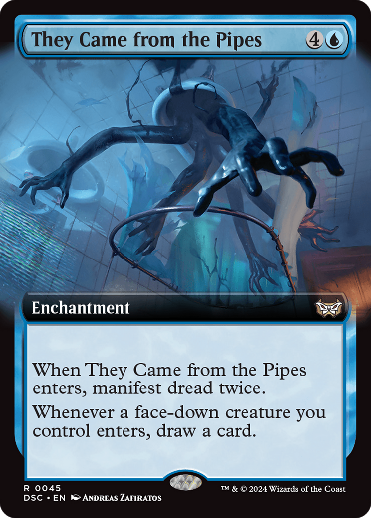 They Came from the Pipes (DSC-045) - Duskmourn: House of Horror Commander: (Extended Art) - Poke-Collect