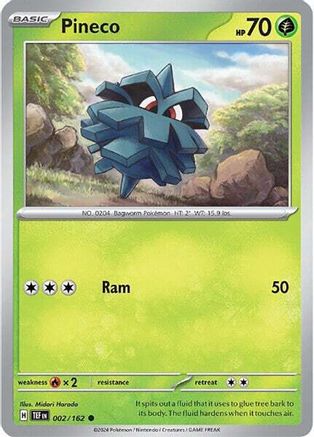 Pineco 2 - SV05 Temporal Forces Reverse Holofoil - Poke-Collect