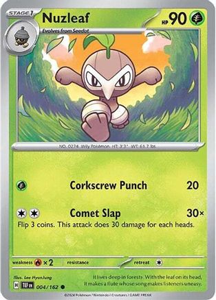 Nuzleaf 4 - SV05 Temporal Forces Reverse Holofoil - Poke-Collect
