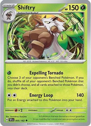 Shiftry - 005/162 5 - SV05 Temporal Forces Reverse Holofoil - Poke-Collect