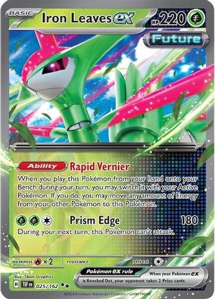 Iron Leaves ex - 025/162 25 - SV05 Temporal Forces Holofoil - Poke-Collect