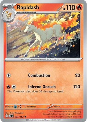 Rapidash 27 - SV05 Temporal Forces Reverse Holofoil - Poke-Collect