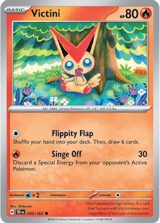 Victini 30 - SV05 Temporal Forces Reverse Holofoil - Poke-Collect