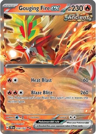 Gouging Fire ex - 038/162 38 - SV05 Temporal Forces Holofoil - Poke-Collect