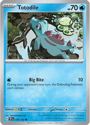 Totodile 39 - SV05 Temporal Forces Reverse Holofoil - Poke-Collect