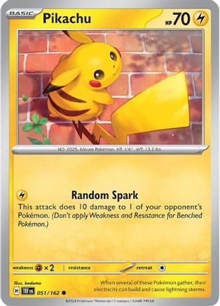 Pikachu 51 - SV05 Temporal Forces Reverse Holofoil - Poke-Collect