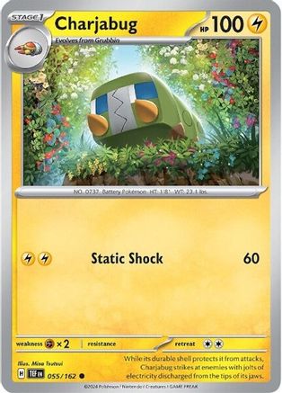 Charjabug - 055/162 55 - SV05 Temporal Forces Reverse Holofoil - Poke-Collect