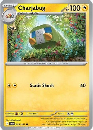 Charjabug - 055/162 55 - SV05 Temporal Forces Reverse Holofoil - Poke-Collect