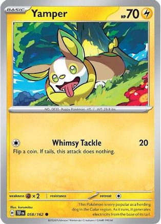 Yamper 58 - SV05 Temporal Forces Reverse Holofoil - Poke-Collect