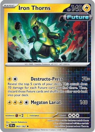 Iron Thorns 62 - SV05 Temporal Forces Reverse Holofoil - Poke-Collect