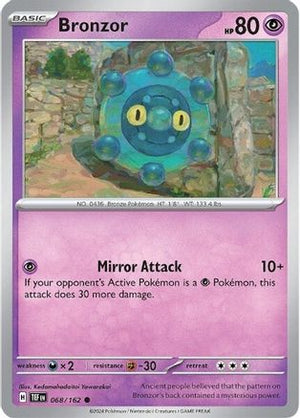 Bronzor - 068/162 68 - SV05 Temporal Forces Reverse Holofoil - Poke-Collect