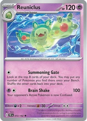 Reuniclus - 072/162 72 - SV05 Temporal Forces - Poke-Collect