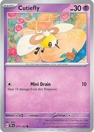 Cutiefly - 075/162 75 - SV05 Temporal Forces Reverse Holofoil - Poke-Collect