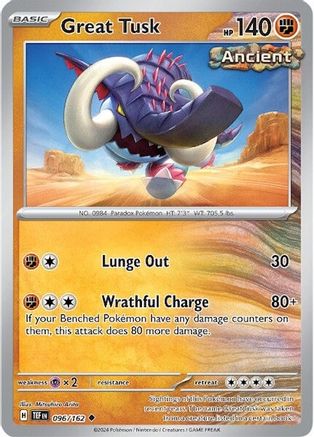 Great Tusk - 096/162 96 - SV05 Temporal Forces - Poke-Collect