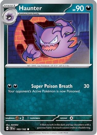 Haunter 103 - SV05 Temporal Forces Reverse Holofoil - Poke-Collect
