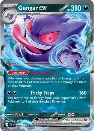Gengar ex - 104/162 104 - SV05 Temporal Forces Holofoil - Poke-Collect