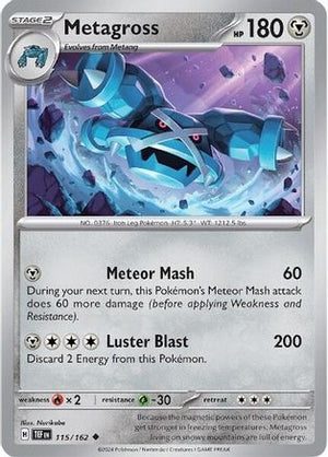 Metagross - 115/162 115 - SV05 Temporal Forces Reverse Holofoil - Poke-Collect