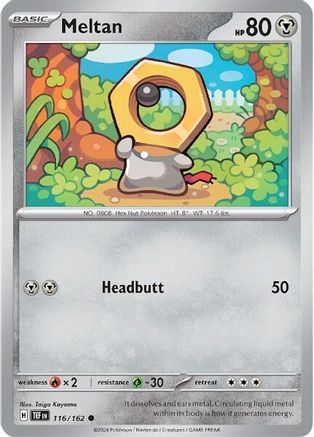 Meltan - 116/162 116 - SV05 Temporal Forces Reverse Holofoil - Poke-Collect