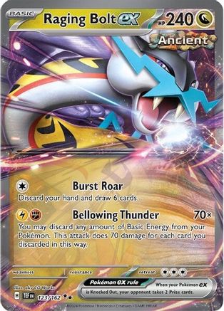Raging Bolt ex - 123/162 123 - SV05 Temporal Forces Holofoil - Poke-Collect