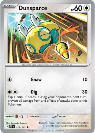 Dunsparce 128 - SV05 Temporal Forces Reverse Holofoil - Poke-Collect