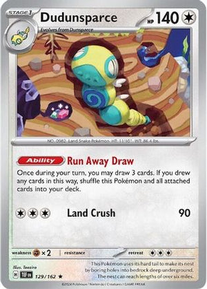 Dudunsparce 129 - SV05 Temporal Forces Reverse Holofoil - Poke-Collect
