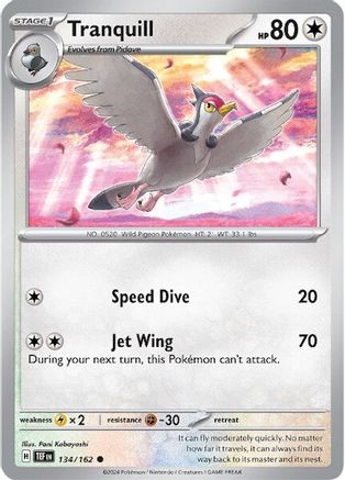 Tranquill 134 - SV05 Temporal Forces Reverse Holofoil - Poke-Collect