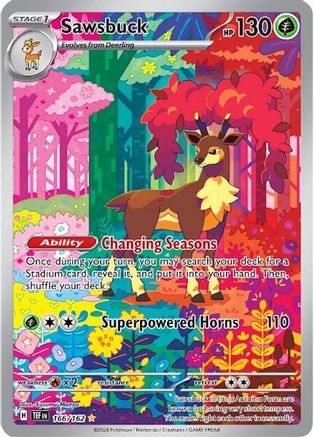 Sawsbuck - 166/162 166 - SV05 Temporal Forces Holofoil - Poke-Collect