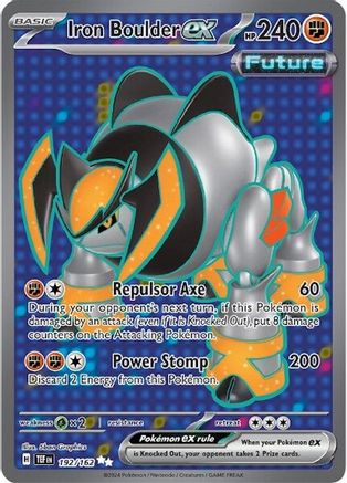 Iron Boulder ex - 192/162 192 - SV05 Temporal Forces Holofoil - Poke-Collect
