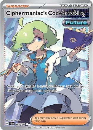 Ciphermaniac's Codebreaking - 198/162 198 - SV05 Temporal Forces Holofoil - Poke-Collect