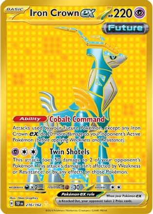 Iron Crown ex - 216/162 216 - SV05 Temporal Forces Holofoil - Poke-Collect