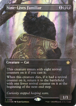 Nine-Lives Familiar (FDN-385) - Foundations (Borderless) Foil - Poke-Collect